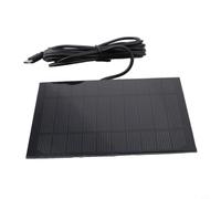 Cargador de panel solar de 3,5 W 5 V para dispositivos tipo C, panel de energía solar monocristalino impermeable para luces de jardín al aire libre, teléfonos, llegó