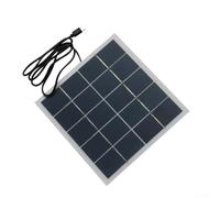 Cargador de panel solar de 4 W y 5 V con salida tipo C y cable de 1 m, laminado de polisilicio EVA para uso en exteriores, compatible con baterías de 3.7 V-5 V para luces LED, teléfonos móviles y