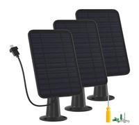 Cargador de panel solar de 5 W compatible con cámara Blink para exteriores/exteriores (3ª generación)/XT XT2, panel solar para cámara parpadeante, cable de carga de 13 pies y enchufe de goma, IP65