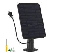 Cargador de panel solar de 5W compatible con cámara Blink Outdoor/Outdoor (3ª generación)/XT XT2, panel solar para cámara Blink, cable de carga de 4 metros y enchufe de goma, resistente al agua IP65