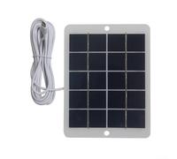 Cargador de panel solar de 6 W 5 V para cámara de seguridad al aire libre, fuente de alimentación de batería de polisilicio resistente a la intemperie con cable USB de 300 cm para vigilancia de jardín