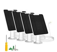Cargador de panel solar de 6 W compatible con cámara Google Nest para exteriores e interiores (versión de batería), energía solar para Google Nest Cam, IP65 resistente a la intemperie, con soporte de