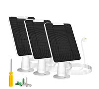 Cargador de panel solar de 6 W compatible con cámara Google Nest para exteriores e interiores (versión de batería), energía solar para Google Nest Cam, IP65 resistente a la intemperie, con soporte de