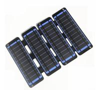 Cargador de panel solar impermeable IPX6 de 13 W con USB dual para todas las actividades al aire libre (azul)