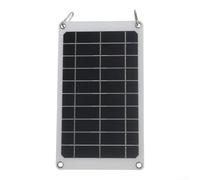 Cargador de panel solar monocristalino de 10 W y 5 V con puerto USB, 22 % de anco de energía solar portátil para teléfonos móviles, camping, senderismo y aventuras al aire libre