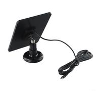 Cargador de panel solar, panel solar de cámara, salida de potencia de 10 W, soporte ajustable de 360°, clasificación IP65, cable de extensión, salida USB para carga de cámara de seguridad al aire