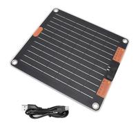 Cargador de panel solar, paneles solares de camping | Banco de energía del cargador solar de 30W | Respaldo de energía monocristalina, batería con 2 puertos USB para teléfonos inteligentes, mesa