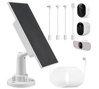 Cargador de panel solar para cámaras Arlo con 5 conectores de carga