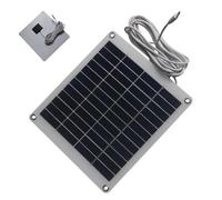 Cargador de panel solar para exteriores: kit de energía resistente al agua, dispositivo portátil de suministro de energía para acampar, construcción resistente a la intemperie | Solución de carga de e