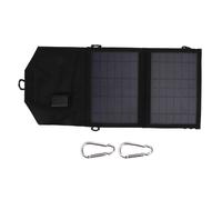 Cargador de panel solar plegable, salida de 7W5V, silicio monocristalino impermeable de alta eficiencia para acampar y hacer senderismo.