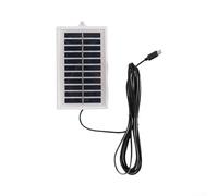 Cargador de panel solar portátil de 2 W para exteriores de 5 V USB para dispositivos Android, solución de energía ligera para camping, viajes y viajes de senderismo (1 unidad)