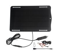 Cargador de panel solar portátil, kit de carga de batería de coche impermeable, dispositivo de energía de 10 W con uso en exteriores, equipo solar ABS, cargador de vehículo con diseño compacto, ahorro