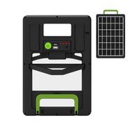 Cargador de panel solar, toma de corriente de alta e energía portátil con construcción impermeable, accesorio de camping sostenible, fuente de carga versátil para cámara de