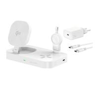 Cargador de pared 4smarts Qi2 Trident para Galaxy Watch blanco