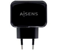 AISENS CARGADOR USB 17W 5V 3.4A 2xUSB CON CONTROL AI NEGRO