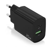 CARGADOR AISENS 20W 1XUSB-C PD3.0 1XUSB-A QC3.0 NEGRO