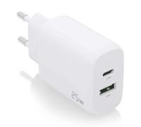 Aisens cargador 25w - 1xusb-c pd3.0 - 1xusb-a qc3.0 - blanco