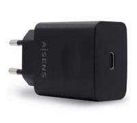 Cargador de Pared Aisens ASCH-1PD20-BK/ 1xUSB Tipo-C/ 20W