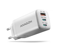 Cargador de pared AXAGON ACU-DPQ65, 3 puertas (USB + USB-C duplo), PD3.0/QC4+/PPS/Apple, 65 W, Blanco