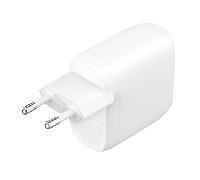 CARGADOR DE PARED BELKIN WCB010VFWH BOOST CHARGE DOBLE USB-C 30W+30W BLANCO WCB010VFWH