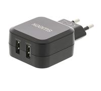 Cargador de Pared con 2 Puertos USB en Color Negro Sweex NE550634568