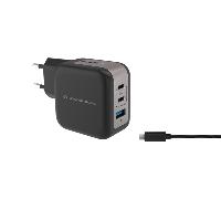cargador de pared conceptronic usb-c x2 usb-ax1 quickcharge 3.0 pps 67w incluye cable color negro