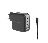 Cargador de pared conceptronic althea18b 100w 3x usb tipo c 1x usb tipo a