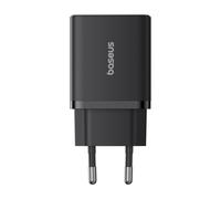 Cargador de pared Cube Pro de 30 W con USB-C y USB-A - Negro