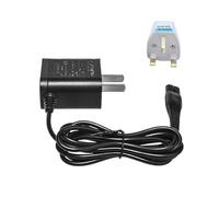 Cargador De Pared De 4,3 V A00390, Adaptador De Corriente CA, Compatible Con Afeitadoras Norelco QP2520, QP2521 Y QP2523. Accesorios For Afeitadoras.(US Charger w UK Plug)