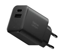 Cargador de pared doble puerto USB-C / USB-A GaN Power Delivery 45W