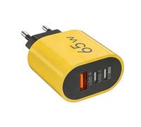 Cargador de Pared | Enchufe Seguro 3 Puertos 65W | Enchufes USB C para Enchufe de Pared - para Teléfono Tableta Portátil Hogar Oficina Apartamento Viaje de Negocios Hotel Dormitorio