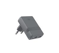 Cargador de pared - FORCE POWER - 30W PD GaN - USB-A + USB-C - Compacto en forma de L - Plástico 100% reciclado