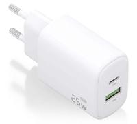 Aisens A110-0911 Cargador 25W 1xUSB-C PD3.0 1xUSB-A QC3.0 Blanco