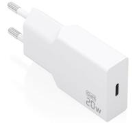 AISENS Cargador Ultra Delgado GAN 20 W, 1 x USB-C PD3.0, Blanco