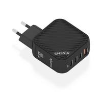 AISENS Cargador GaN 100W 3xUSB C PD3 0 QC4 0 1xUSB A QC3 0 Negro
