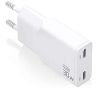 Cargador de Pared GaN Aisens ASCH-30W2P048-W/ 2xUSB Tipo-C/ 30W/ Blanco