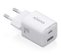 CARGADOR AISENS GAN 35W 1XUSB-C PD3.0 QC4.0 1XUSB-A QC3.0 BLANCO