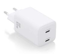 CARGADOR AISENS GAN 65W 2XUSB-C PD3.0 QC4.0 BLANCO