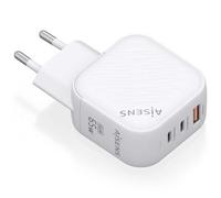 CARGADOR AISENS GAN 65W 2XUSB-C PD3.0 QC4.0 1XUSB-A QC3.0 BLANCO