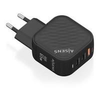 CARGADOR AISENS GAN 65W 2XUSB-C PD3.0 QC4.0 1XUSB-A QC3.0 NEGRO