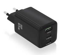 Cargador de Pared GaN Aisens ASCH-65W3P042-BK/ 2xUSB Tipo-C/ 1xUSB/ 65W
