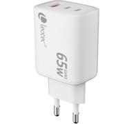 Cargador de Pared GaN Leotec LECSPH65W3W2/ 2xUSB Tipo-C/ 1xUSB/ 65W