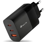 Cargador de Pared GaN NGS Bud 65W/ 2xUSB Tipo-C/ 1xUSB/ 65W