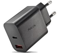 Cargador Pared Gan Usb-c + Usb-a 30w Negro Ngs