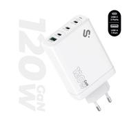 Cargador de pared gan subblim 120w charger usb c+c+c+a/ 3xusb tipo-c/ 1xusb/ 120w