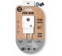 Cargador de Pared GaN Tech One Tech GaN TEC2220/ 1xUSB Tipo-C/ 20W/ Blanco