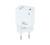 Cargador de pared tooq usb - c blanco 30w