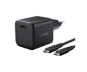 Cargador de pared gan trust gaming gxt 1258 switch 2/ 1xusb tipo-c/ incluye cable usb tipo-c/ 65w