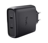 Cargador de pared gan trust maxo 65w 25525/ 2xusb tipo-c/ incluye cable usb tipo-c/ 65w