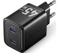 Cargador de Pared GaN Vention FEFB0-EU/ 2xUSB Tipo-C/ 45W